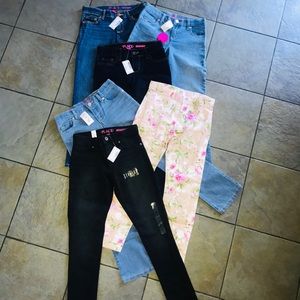 LOT of 6 BRAND NEW pairs of girls size 8 Pants